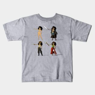 Pirate Girl 2 Kids T-Shirt